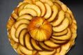 Fruit plate with juicy sliced peach. Royalty Free Stock Photo