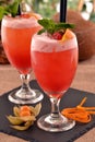 Fruit punch cocktail. Royalty Free Stock Photo