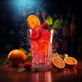 Fruit Punch Freshness Cocktail Royalty Free Stock Photo