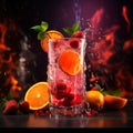 Fruit Punch Freshness Cocktail Royalty Free Stock Photo