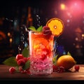 Fruit Punch Freshness Cocktail Royalty Free Stock Photo