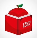 Fruit recipe book Royalty Free Stock Photo