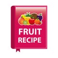 Fruit recipe book Royalty Free Stock Photo