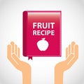 Fruit recipe book Royalty Free Stock Photo