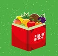 Fruit recipe book Royalty Free Stock Photo