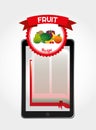 Fruit recipe book Royalty Free Stock Photo