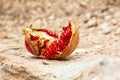 Fruit ripe juicy pomegranate seeds