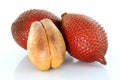 Fruit - sala, snake fruit on white background