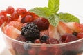 Fruit salad. Assorted berries.