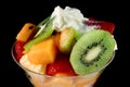 Fruit Salad and Cream Royalty Free Stock Photo