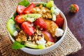 Fruit salad with granola Royalty Free Stock Photo