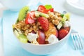 Fruit salad with homemade granola Royalty Free Stock Photo