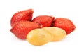 Fruit Salak on white background