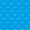 Fruit salat pattern vector seamless blue