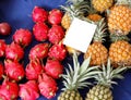 Fruit sale in market Royalty Free Stock Photo