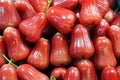 Fruit scene - fresh red rose apple in market   - backdrop and beautiful detail Royalty Free Stock Photo