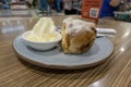 Fruit Scone And Cream Morning Tea