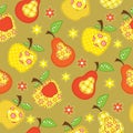 Fruit seamless Royalty Free Stock Photo
