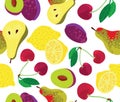 Fruit Seamless Background Royalty Free Stock Photo