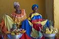 Fruit Seller in Cartagena de Indias in Colombia Royalty Free Stock Photo