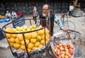 Fruit seller Kathmandu, Nepal.