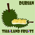 Fruit set: Durian from Thailand