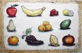 Fruit set illustration