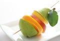 Fruit shashlik Royalty Free Stock Photo