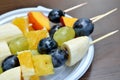 Fruit shashlik Royalty Free Stock Photo