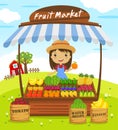 Fruit shop stall Royalty Free Stock Photo