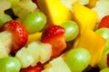Fruit skewer detail Royalty Free Stock Photo