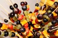 Fruit skewers Royalty Free Stock Photo
