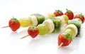 Fruit skewers Royalty Free Stock Photo