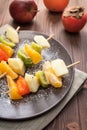 Fruit skewers Royalty Free Stock Photo