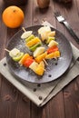 Fruit skewers Royalty Free Stock Photo