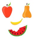 Fruit smile face Royalty Free Stock Photo