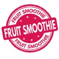 Fruit smoothie sign or stamp