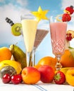 Fruit smoothies Royalty Free Stock Photo