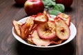 Fruit snack dehydrated apple chips