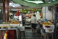 Fruit stall in Khatib Central market in HDB block 848 Yishun Ring Road. Royalty Free Stock Photo