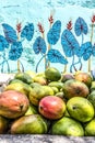 Fruit stall in the old center of Cartagena de Indias, Colombia Royalty Free Stock Photo