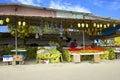 Fruit stalls in Caribbean Royalty Free Stock Photo