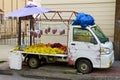 Fruit stalls in Caribbean Royalty Free Stock Photo