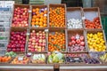 A fruit stand in Mayfair district of London Royalty Free Stock Photo