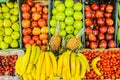 Fruit Stand Detail Healthy Food Lemon Marketplace Royalty Free Stock Photo