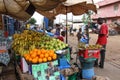 Fruit stand in a market in Kaolack, Senegal