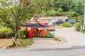 Fruit stand on rural country road