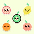 Fruit stickers emoji