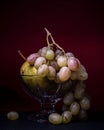 Fruit, still life food grapes pear bowl delicious