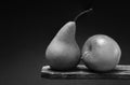 Fruit Still Life - Pear and Apple Royalty Free Stock Photo